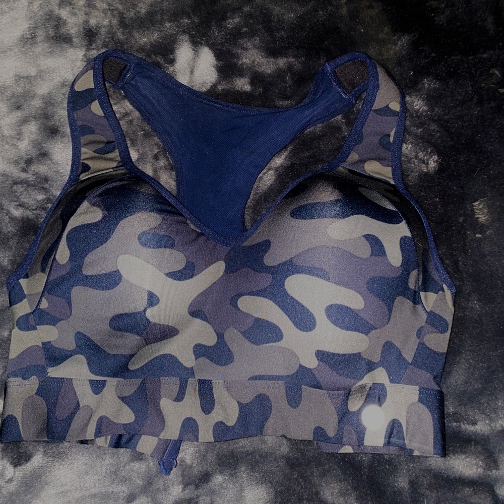 camouflage sports bra